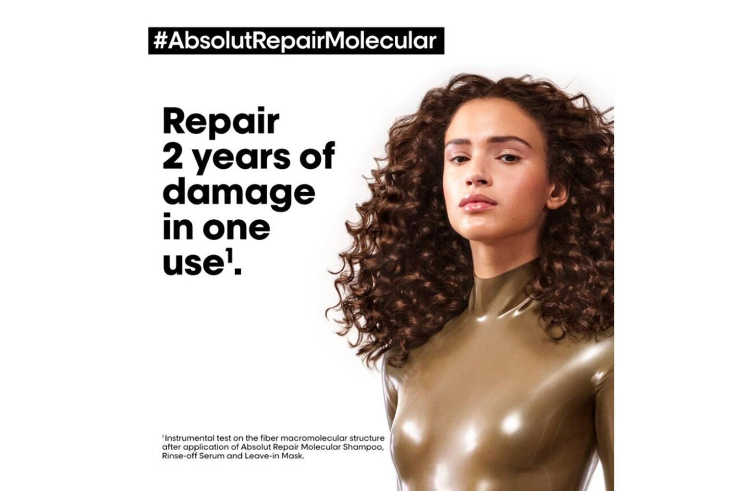 Facts about the L'Oreal Absolut Repair Molecular range. Repair 2 years of damage.
