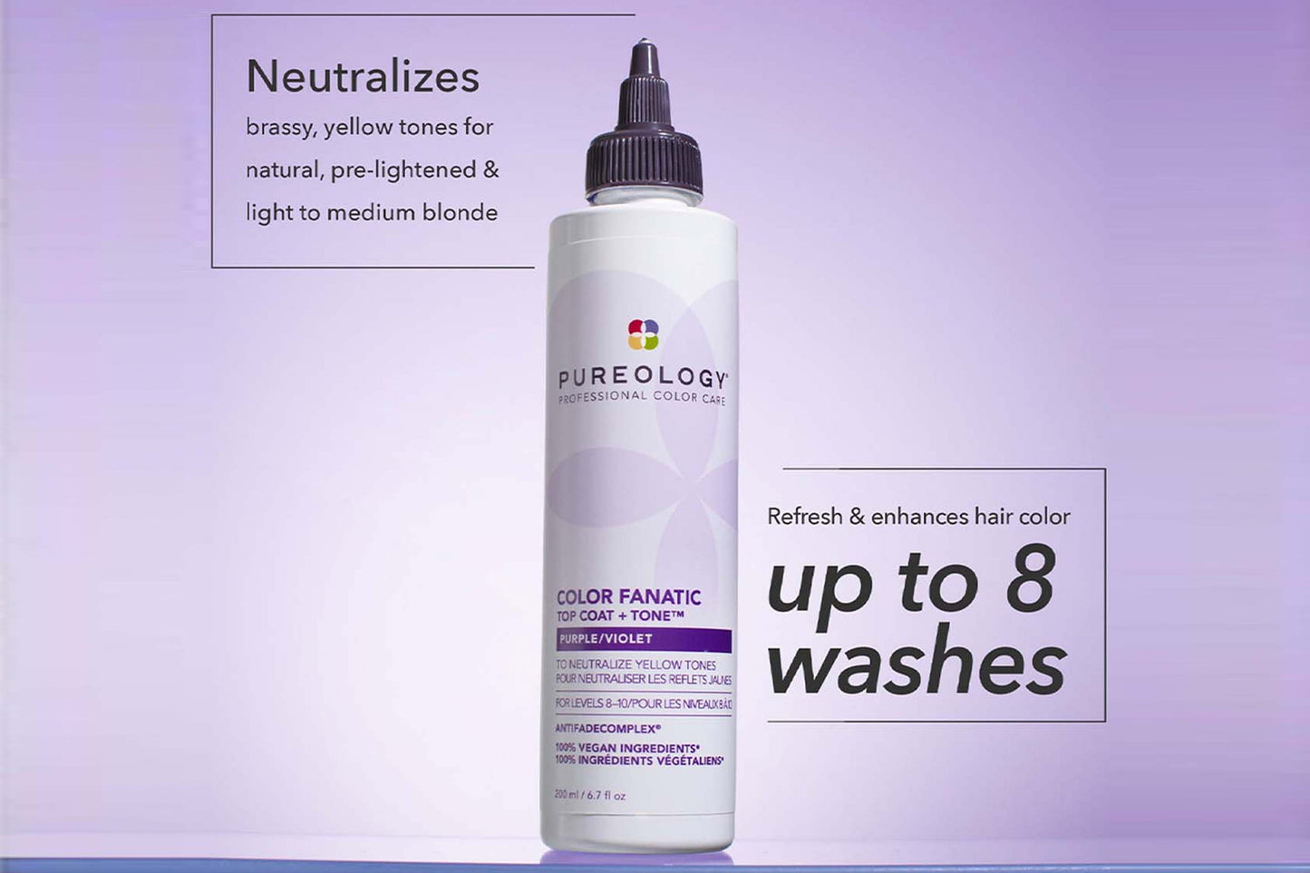 Pureology colour fanatic top coat and tone violet facts
