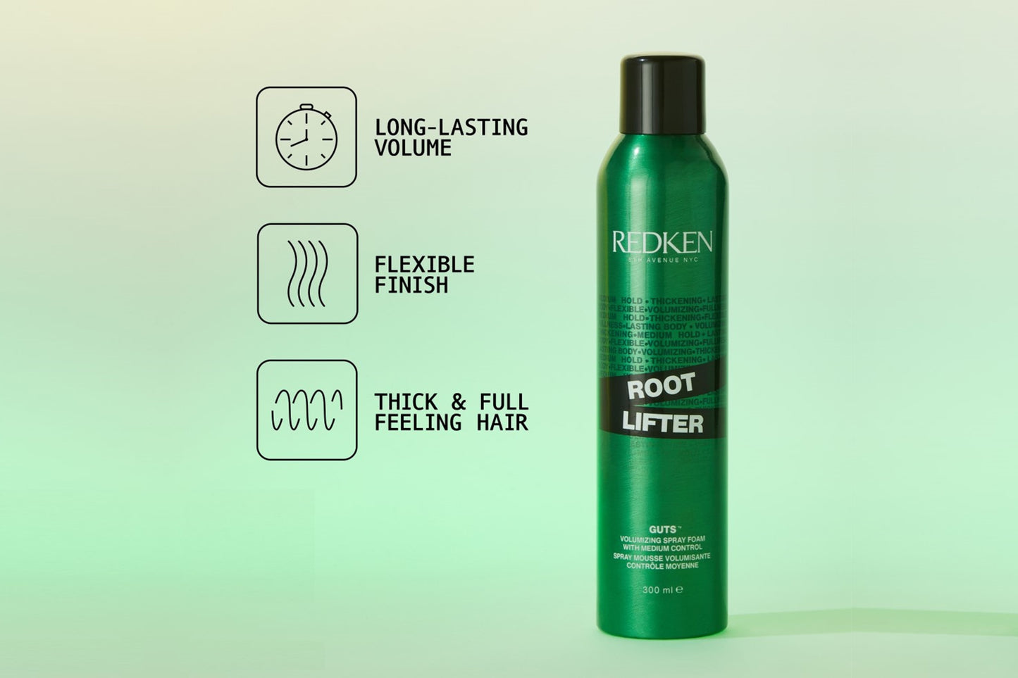 Redken root lifter. Previously called guts.
