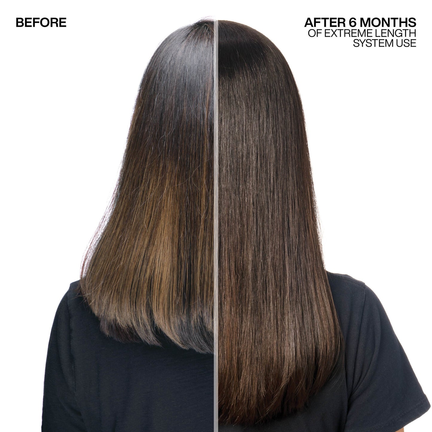 Redken extreme length conditioner before and after 6 months of using the system