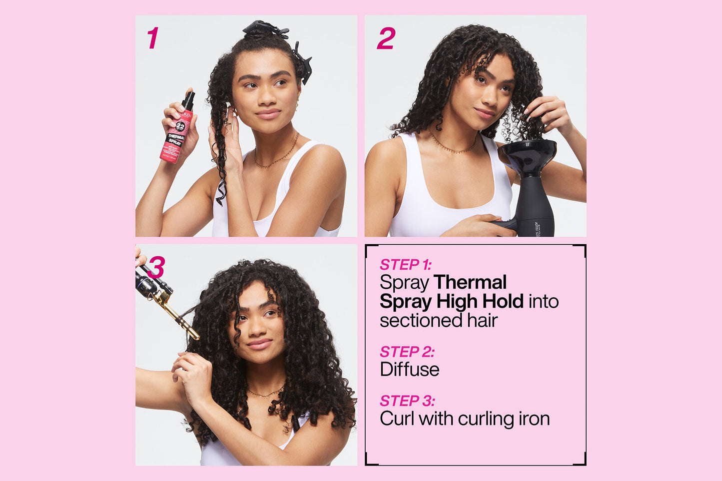 Redken Thermal Spray High Hold Heat Protectant Mist – 125 ml