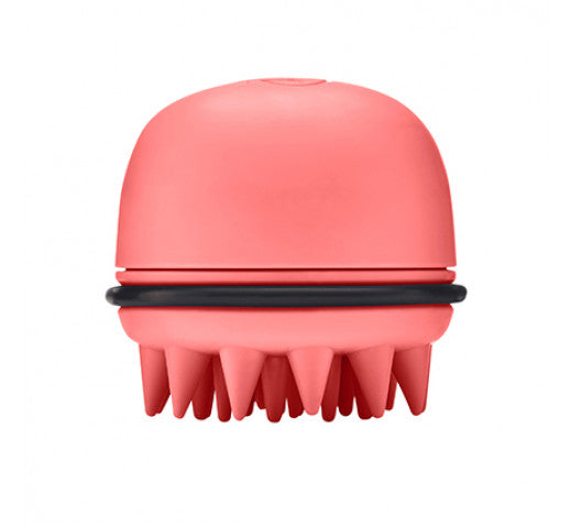 Wet Brush Head Start Exfoliating Scalp Massager — Coral
