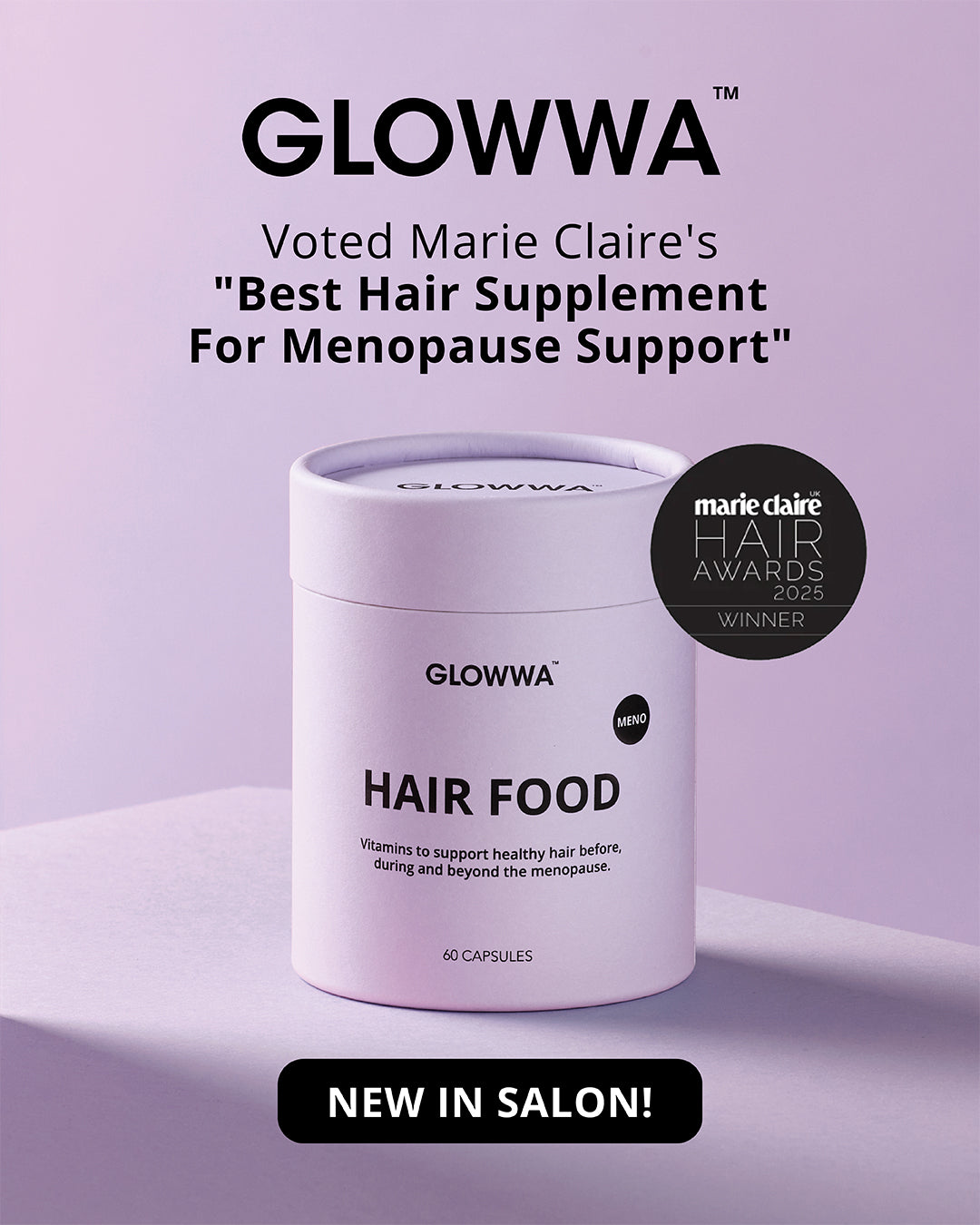 GLOWWA Hair Food Menopause – 60 Capsules