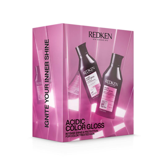 Redken Acidic Color Gloss Duo Holiday Gift Pack 2026 with shampoo and conditioner