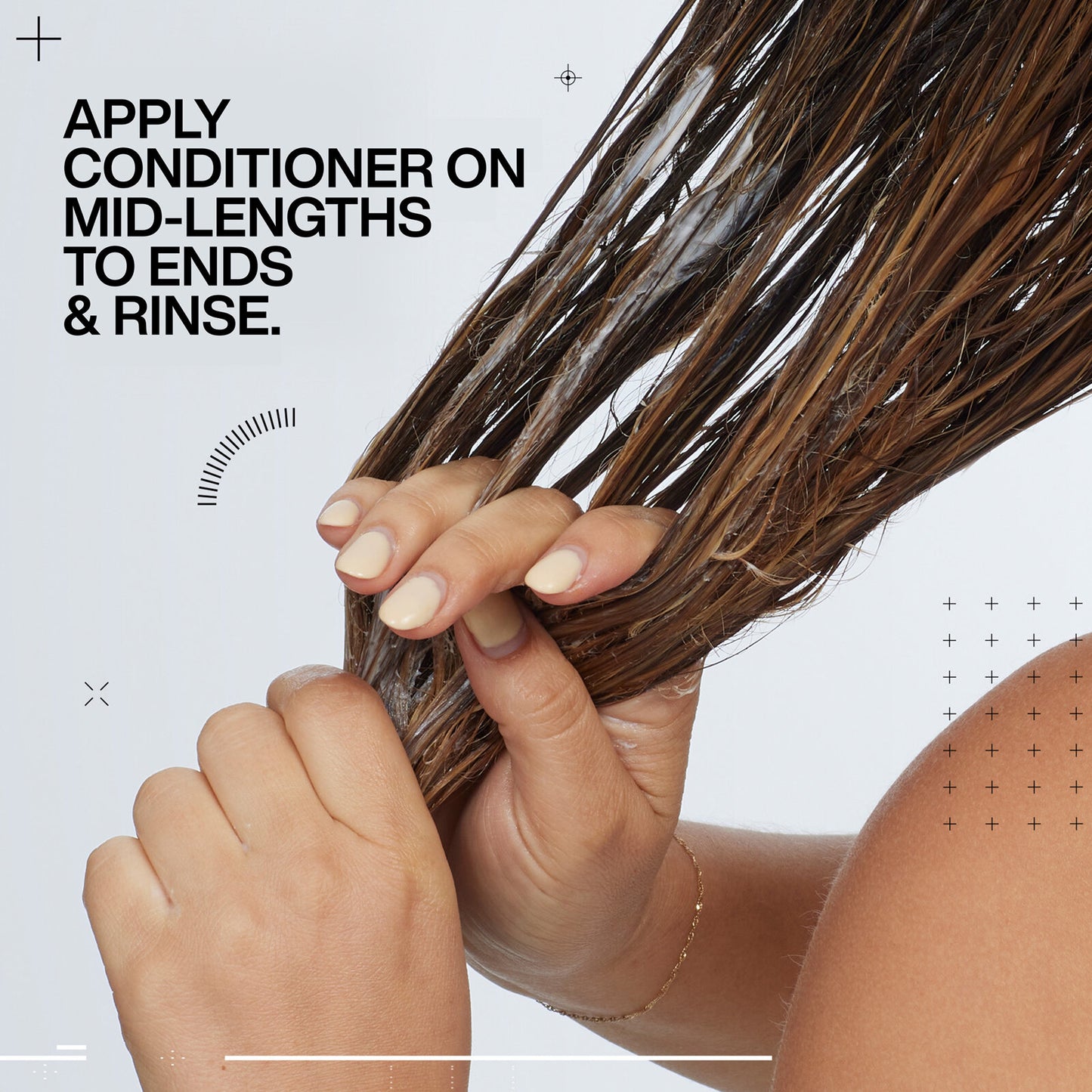 Redken acidic colour gloss conditioner how to use infographic