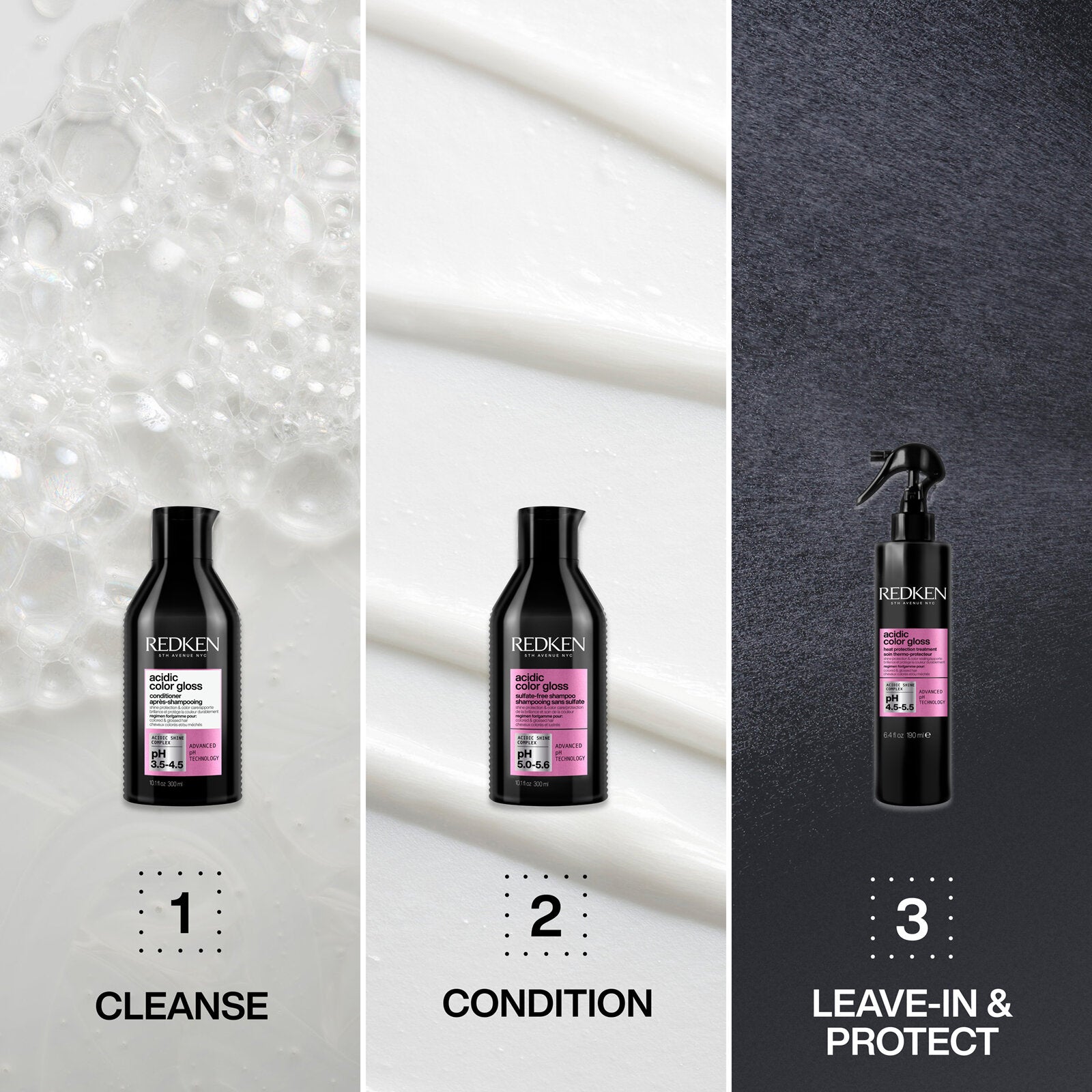 Redken acidic color gloss range