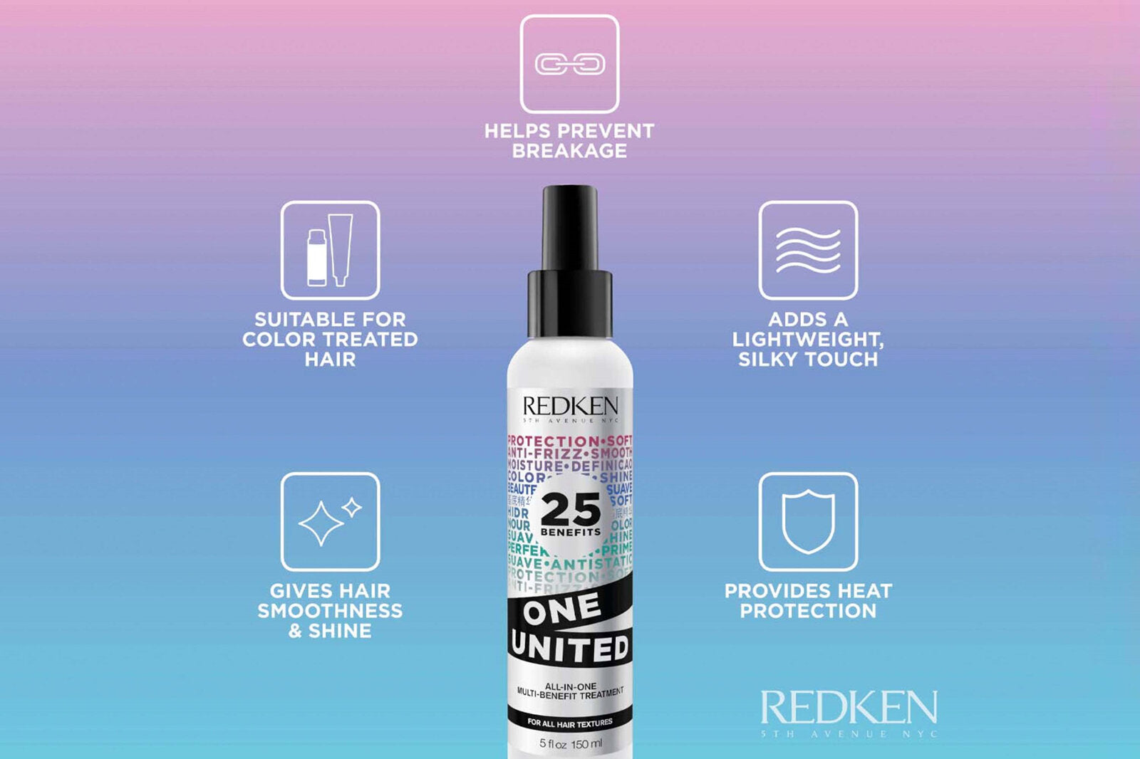 Redken one united elixar key fact infographic