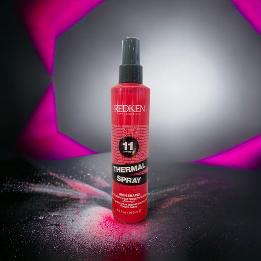 Redken Thermal Spray previously called iron shape. Low hold. 250ml