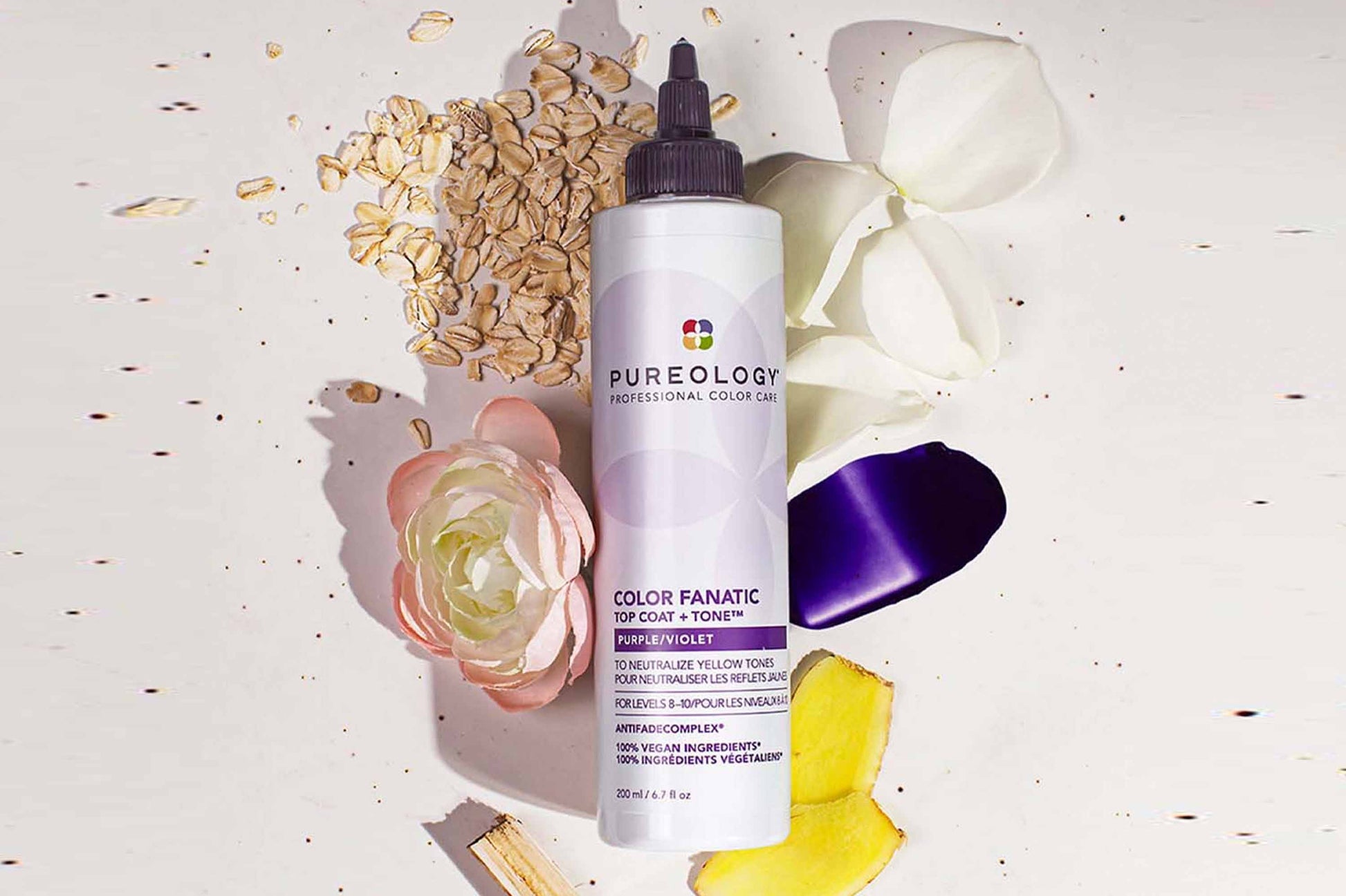 Pureology top coat and tone violet